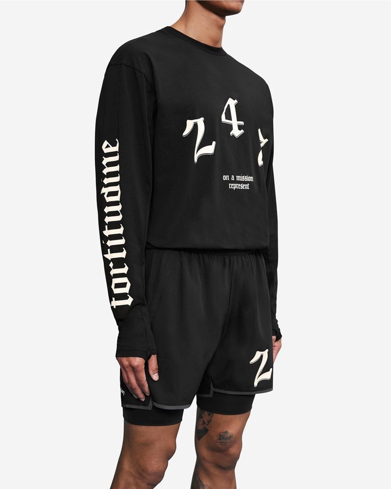 Pánské Tričko Represent Vintage 247 Long Sleeve Černé | CZ-SDEYH5236