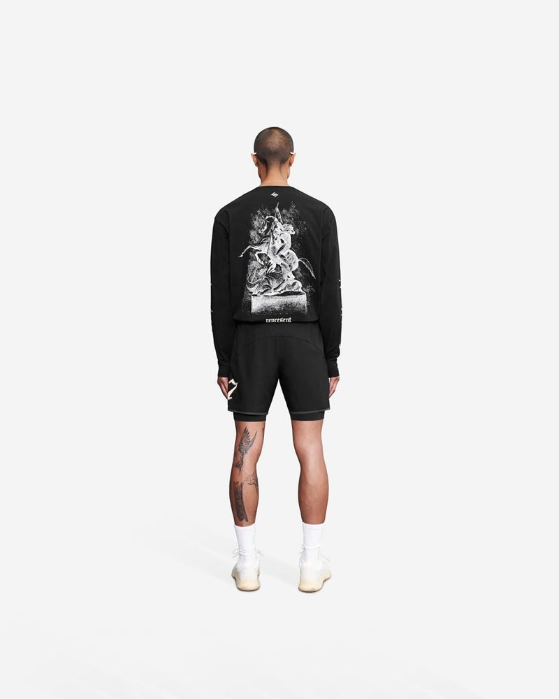 Pánské Tričko Represent Vintage 247 Long Sleeve Černé | CZ-SDEYH5236