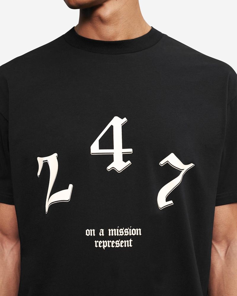 Pánské Tričko Represent Vintage 247 Oversized Černé | CZ-UVSZO5326