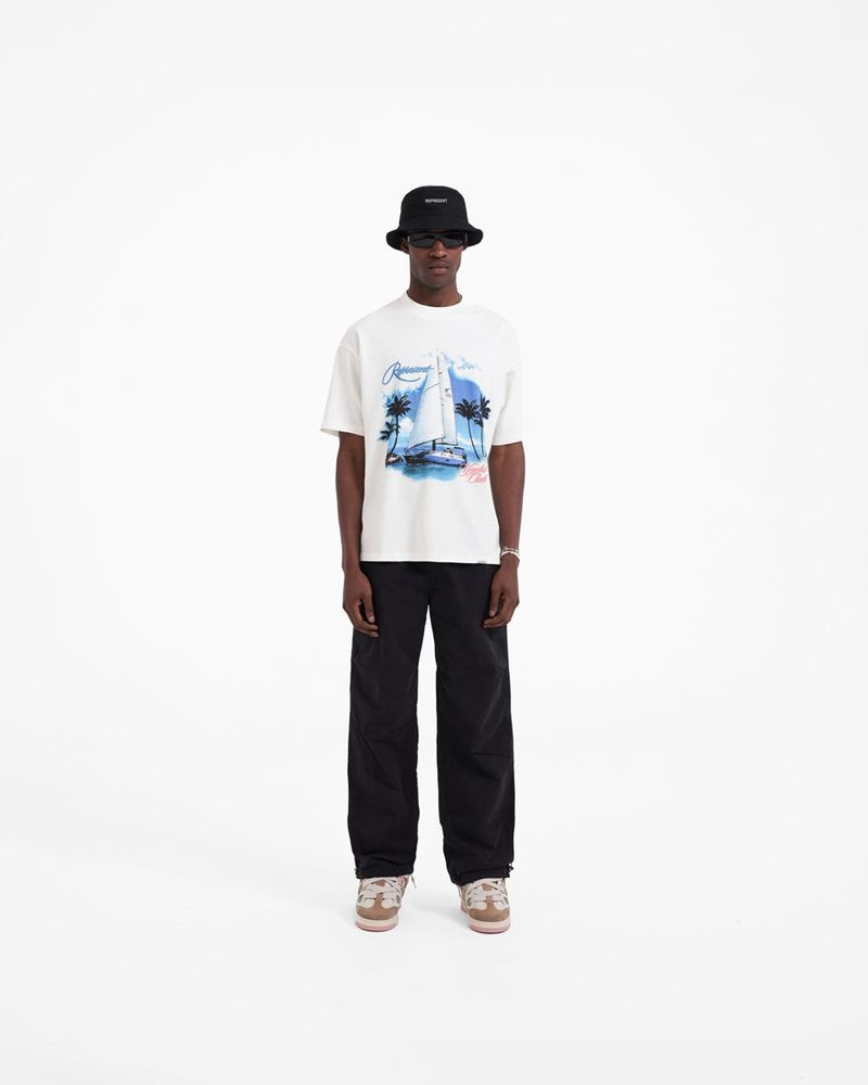 Pánské Tričko Represent Yacht Club Bílé | CZ-EMOJX5917