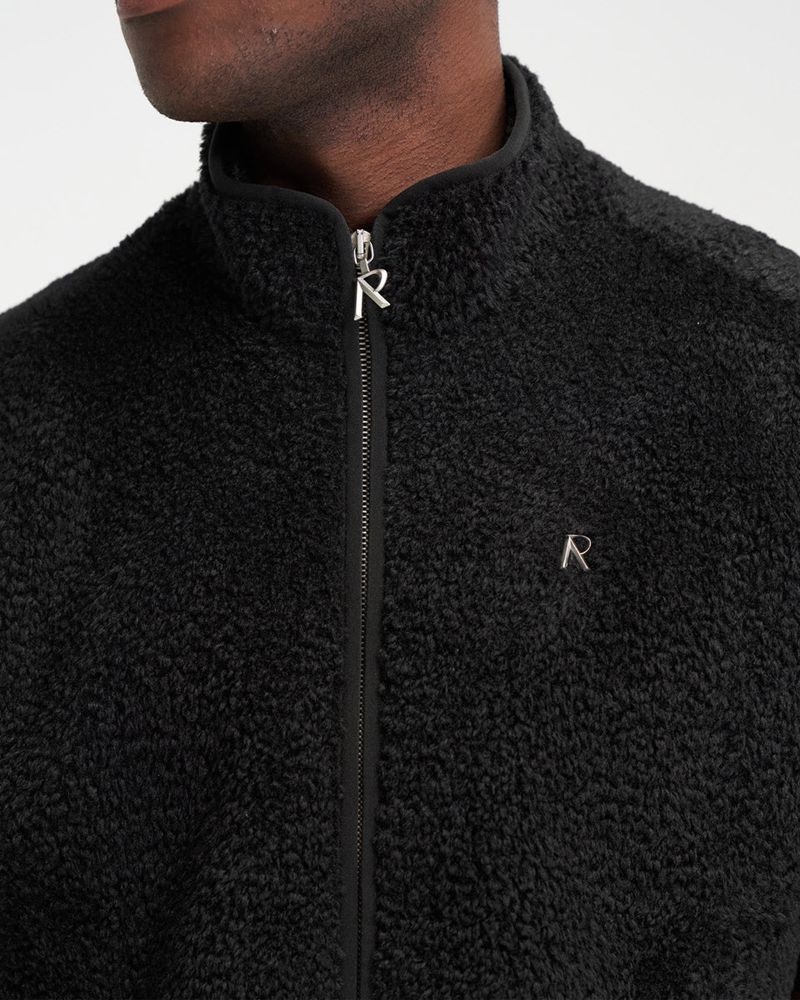 Pánské Vesta Represent Fleece Černé | CZ-TRYDQ9437