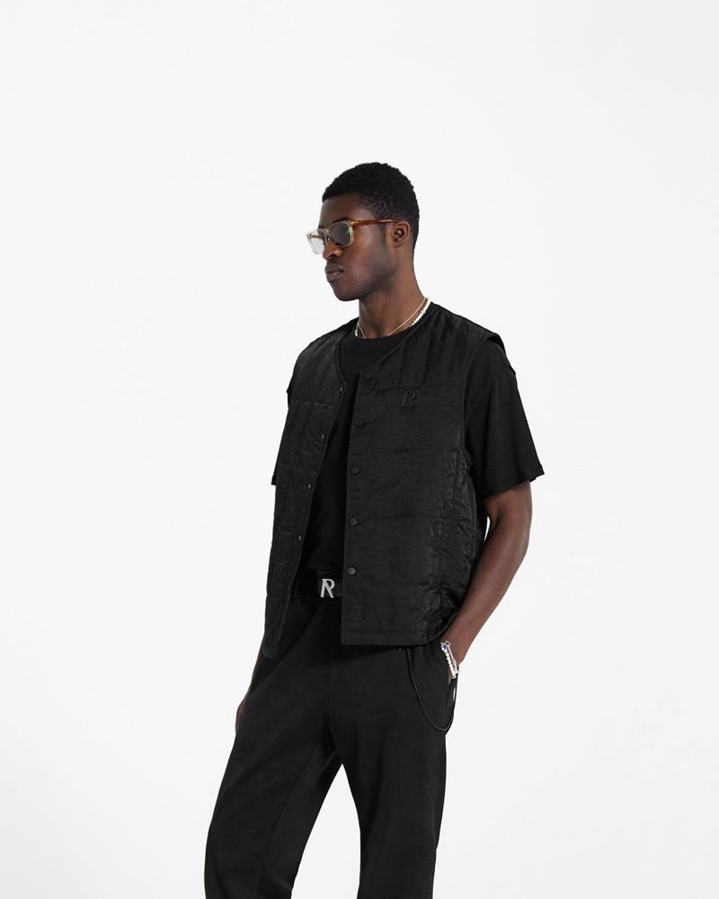 Pánské Vesta Represent Lehké Nylon Černé | CZ-ECMVQ4857