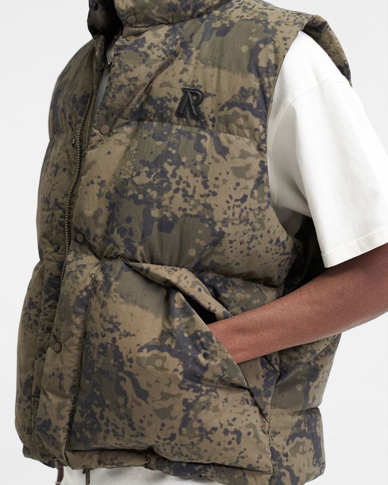 Pánské Vesta Represent Puffer Maskáčové | CZ-OTWIE3028