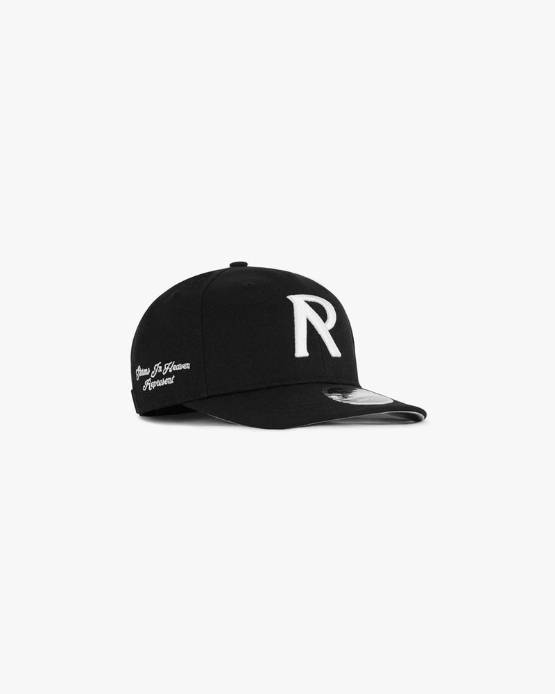 Pánské Čepice Represent Initial New Era Retro Crown 9fifty Černé | CZ-QRGVE0147