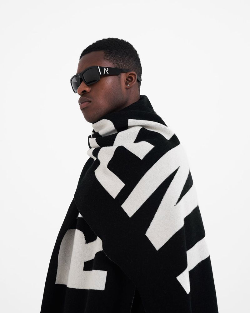 Pánské Šátek Represent Bold Logo Černé | CZ-FJVSN0193